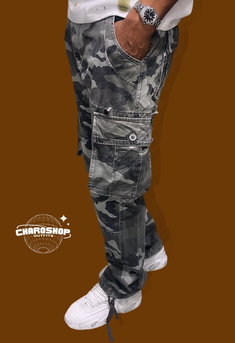 Pantalon Cargo treillis
