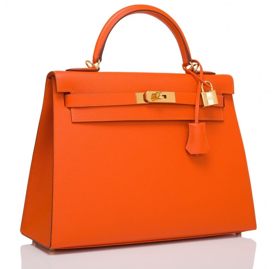 Hermes Kelly orange bag