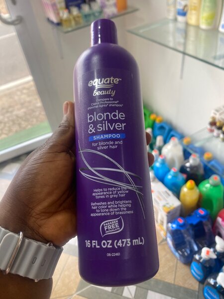 Equate blond and silver hair