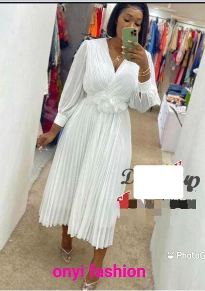 Ladies white dress