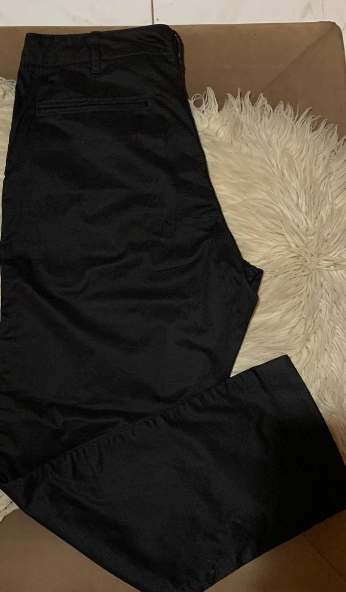 black trousers