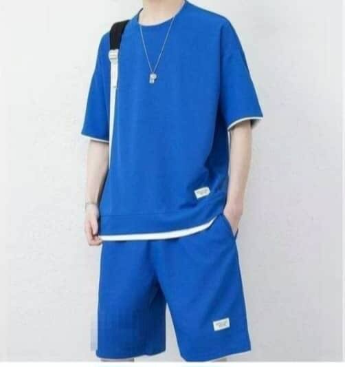 Ensemble décontracté bleu homme