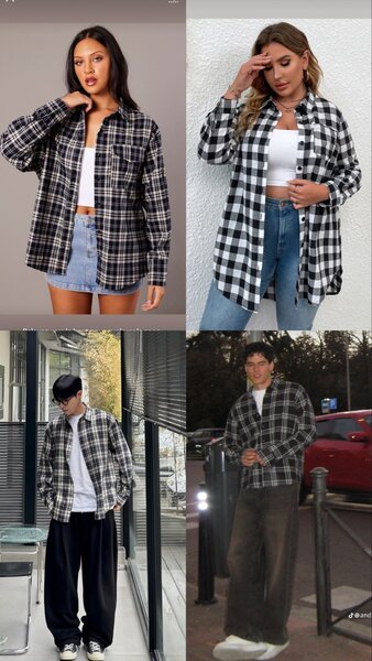 Chemise à carreaux