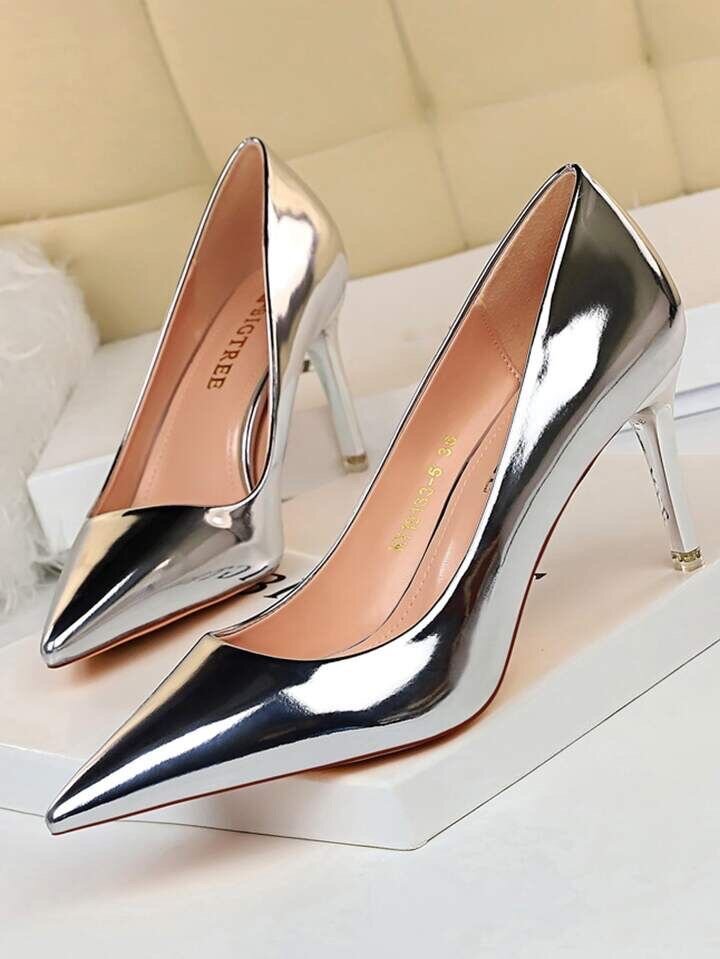 Silver heels