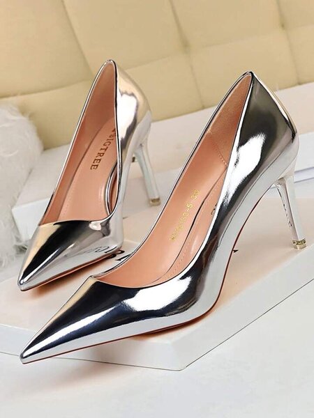 Silver heels