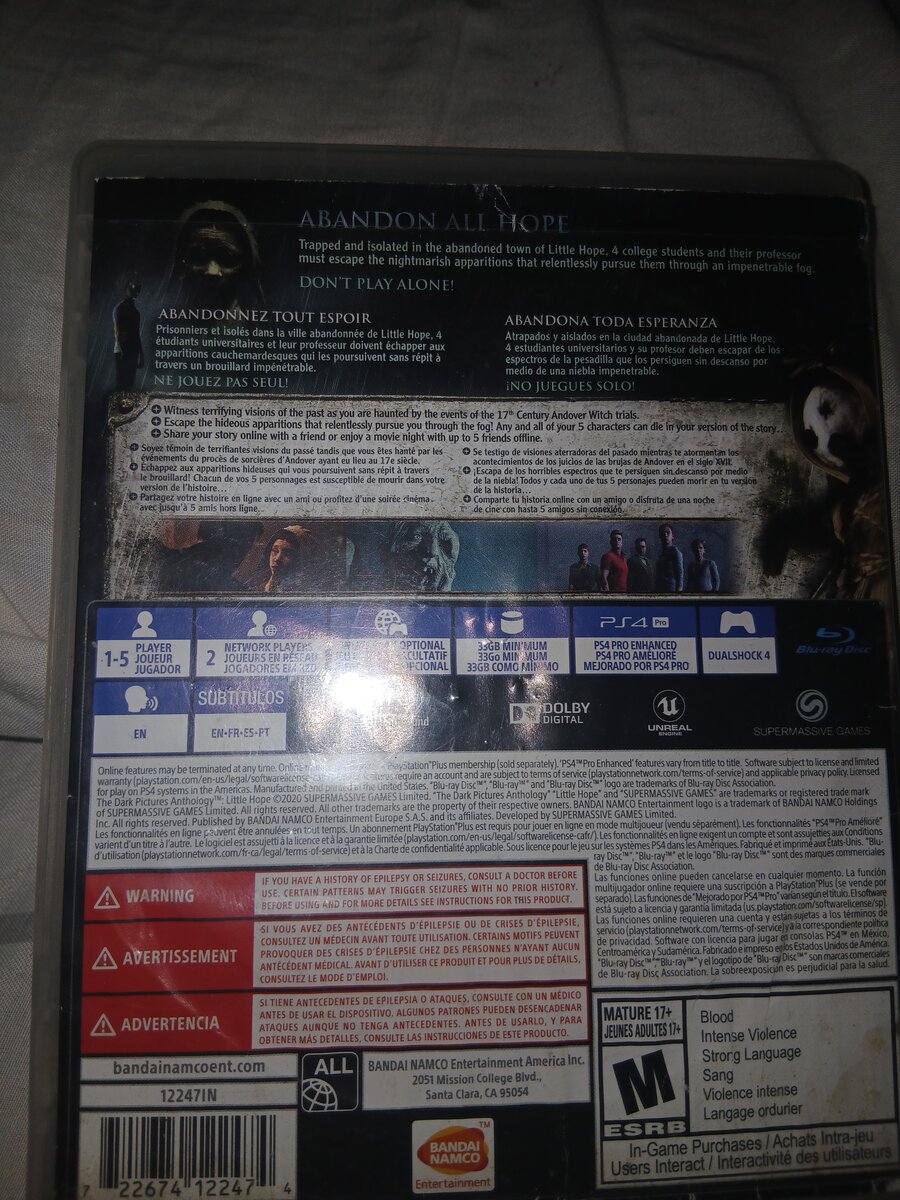PS4 Little Hope