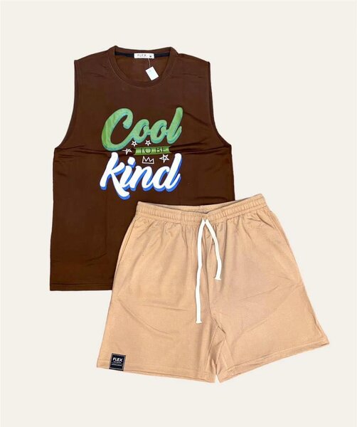 Sleeveless Top and down shorts