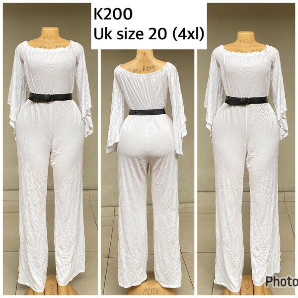 white jumpsuit
