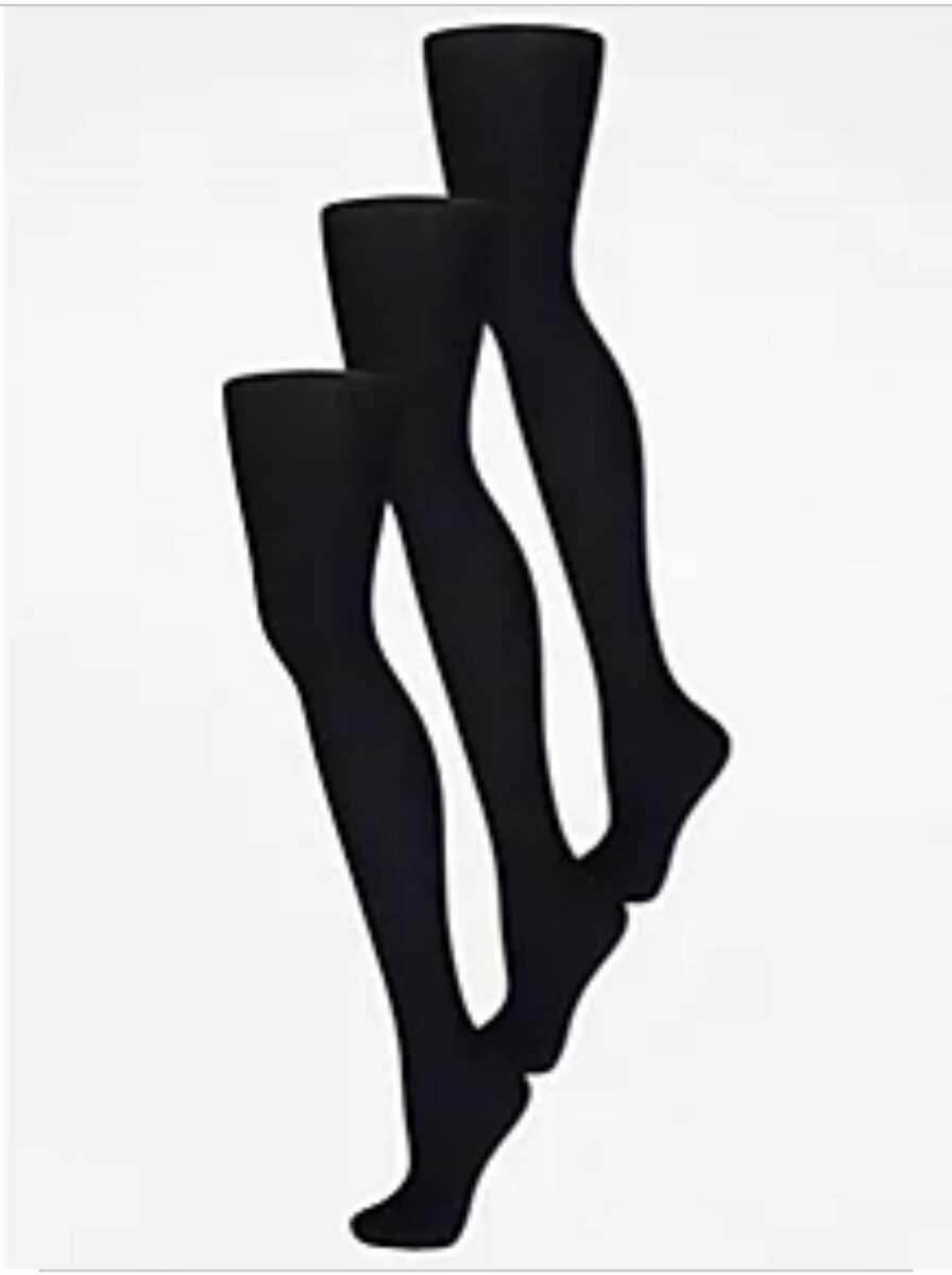 40 Denier Opaque Tights 3 Pack