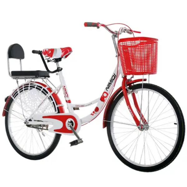 Vélo de ville vintage avec panier