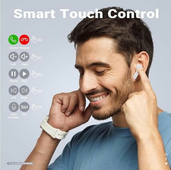 Écouteur Bluetooth sans fils avec affichage led