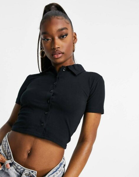 Crop top noir