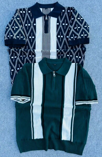 Polos en maille à zip