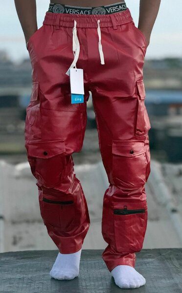 Pantalon cargo brillant