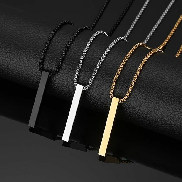 Bar necklace and bracelets