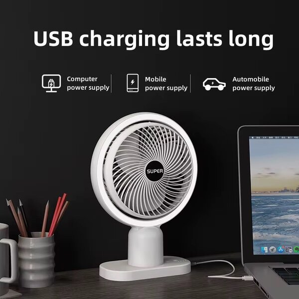 Mini Desktop Fan with LED light