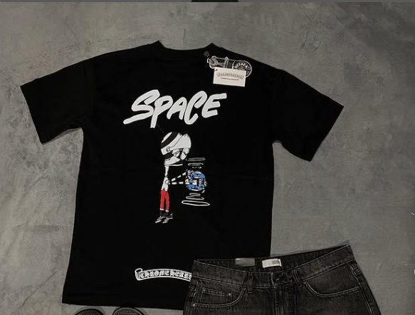 black t-shirt