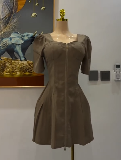 Dark green dress