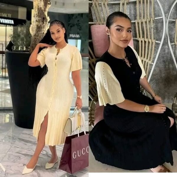Robe en tricot élégant