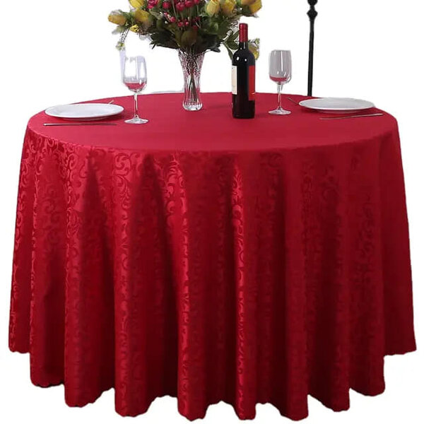 Nappe pailletée rouge