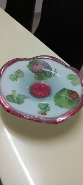 Assiette decorative, vide poche 20 cm diamètre 