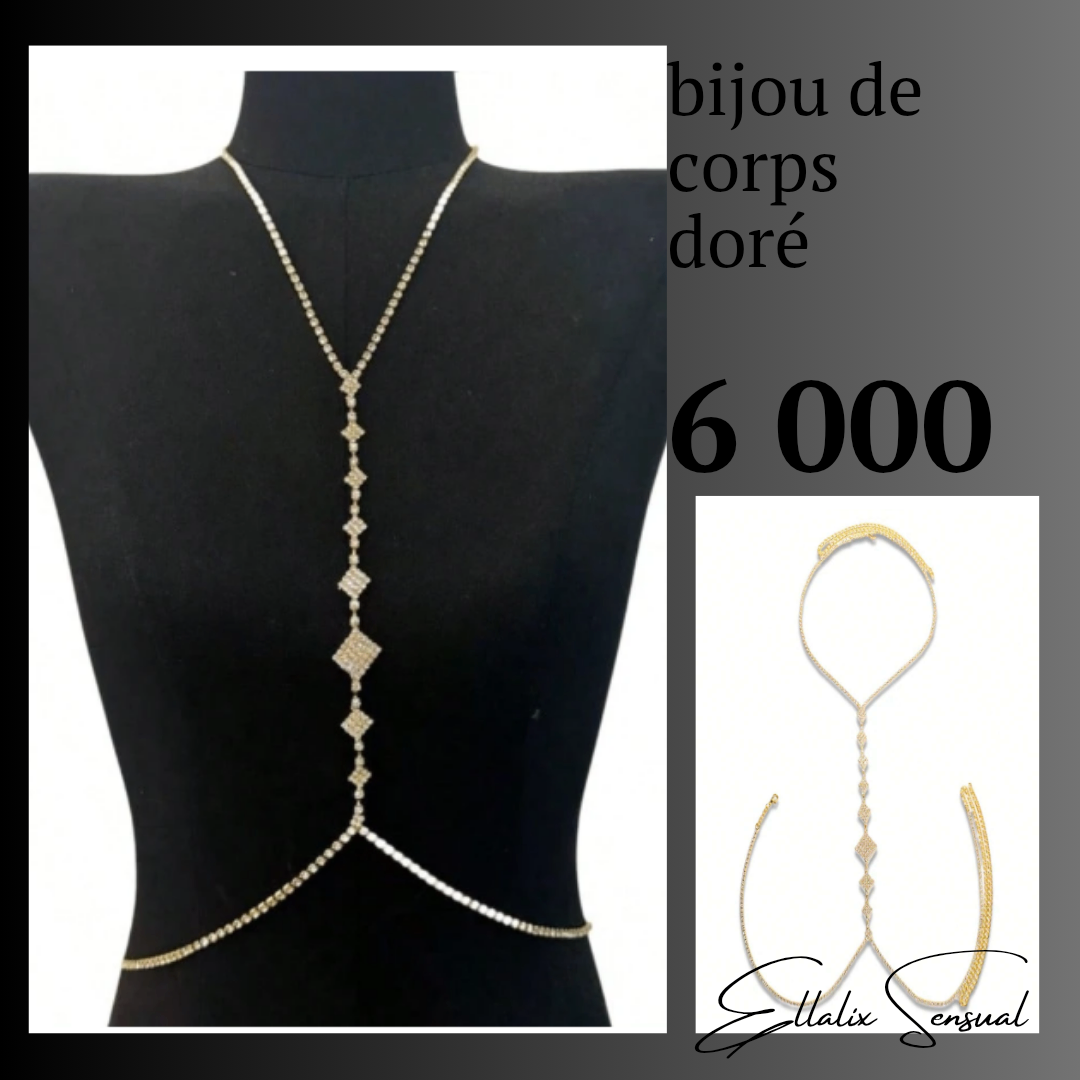 Collier de corps doré élégant