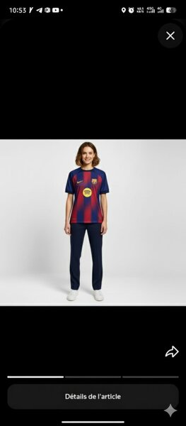 Maillot de football unisexe