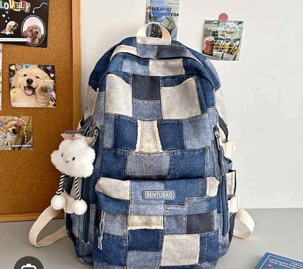 Sac à dos Patchwork Denim