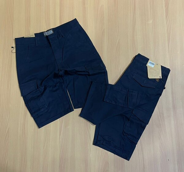 Khaki double pockets shorts
