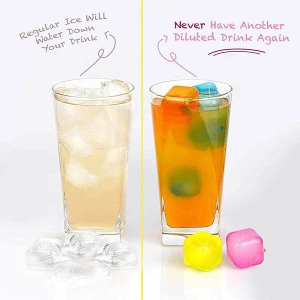 Plastic ice cubes