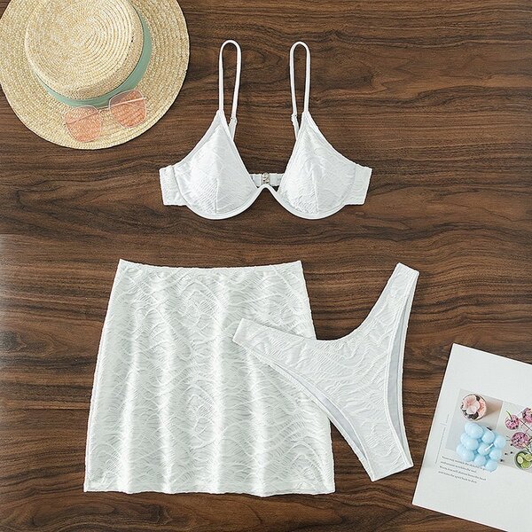 Three piece bikini swimsuit