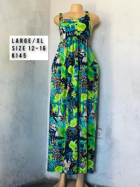 Robe bleu vert