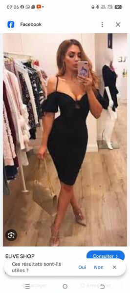 Robe Noire Élégante Soirée