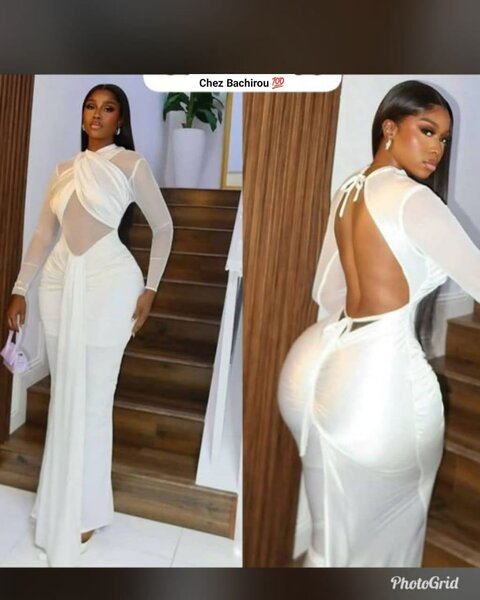 Robe élégante avec découpe