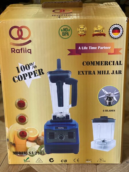 Rafiq heavy Duty commercial Blender 2 in 1 Unbreakable jar -
