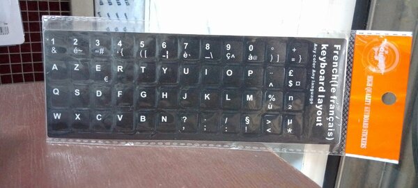 Sticker autocollant AZERTY