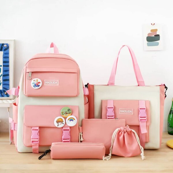 Set de sacs roses multifonction