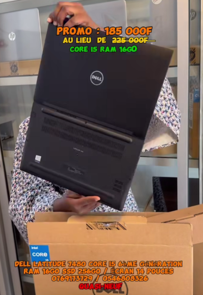  Dell Latitude 7480 core i5 6ème génération