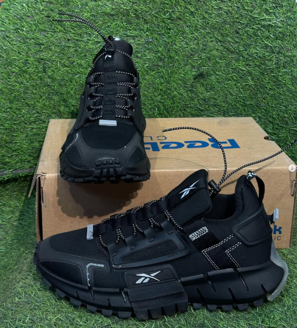 black sneakers