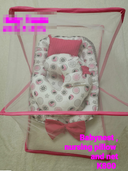 red crib set