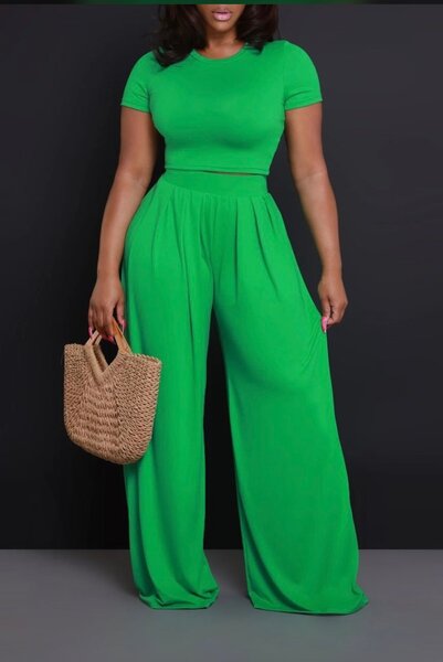Ensemble Femme Vert Élégant