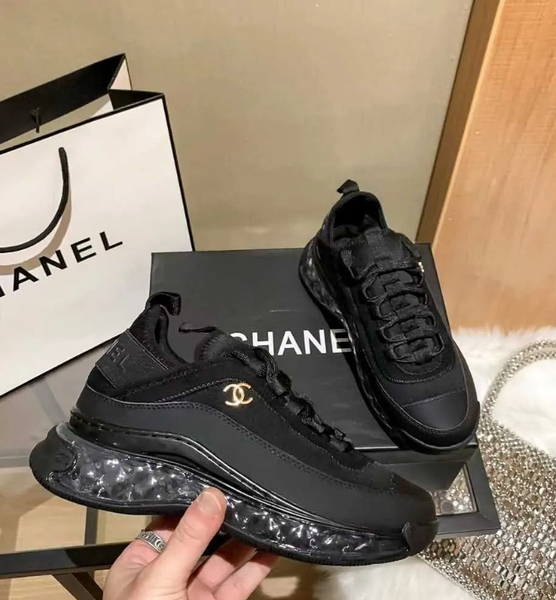 black sneakers