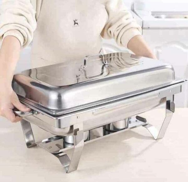 Plat de service en inox 11L