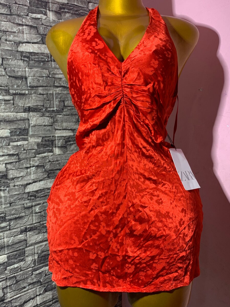 Robe Rouge Sexy Dos Nu ZARA