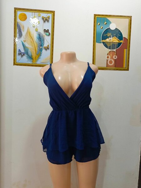Combinaison Pyjama Femme Bleu