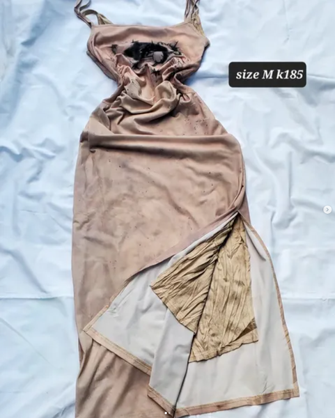 beige dress