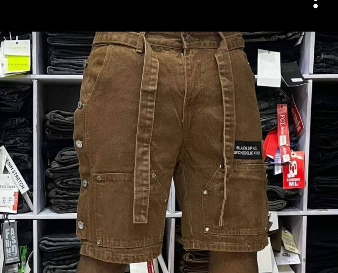 brown shorts