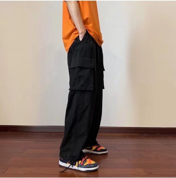 Men's Fashionable Casual Work Pants With Adjustable Hems - B
