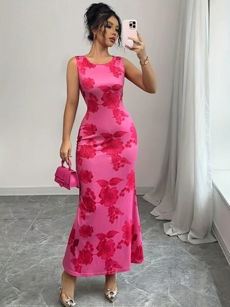 Robe Longue Fleurie Chic