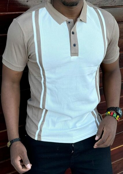 brown t-shirt